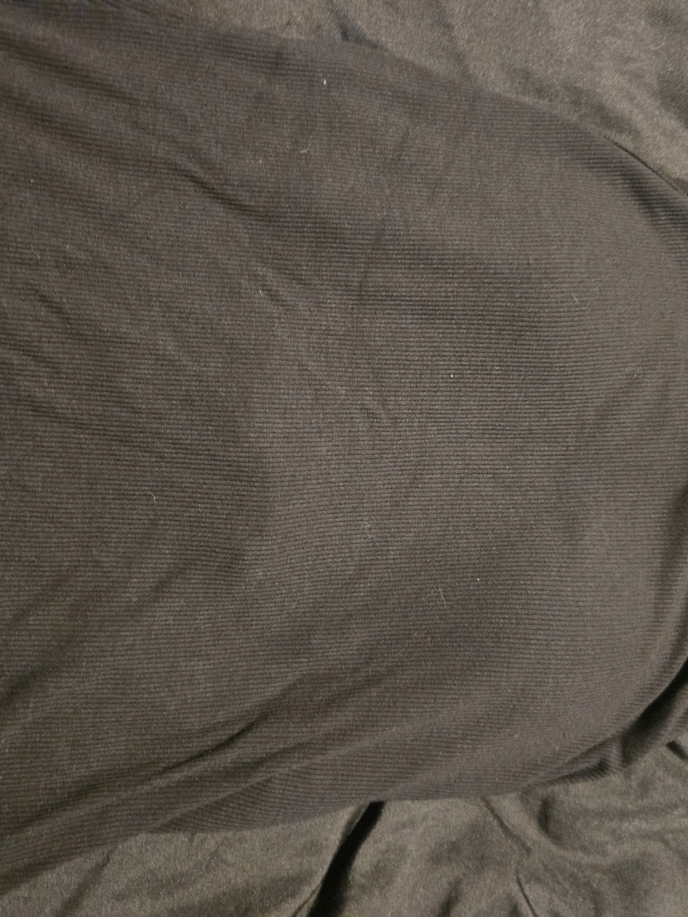 Black Ribbed Built In Bar Tank Top - Picture 2 of 3